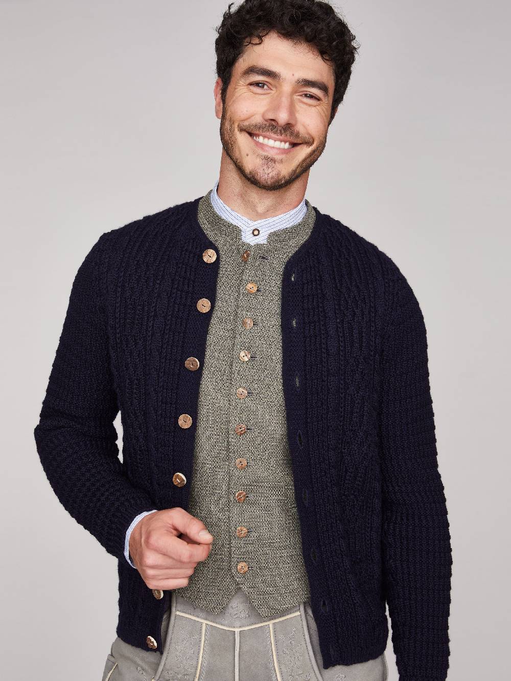 Limberry Tintenblaue Strickjacke - ANTON TINTENBLAU