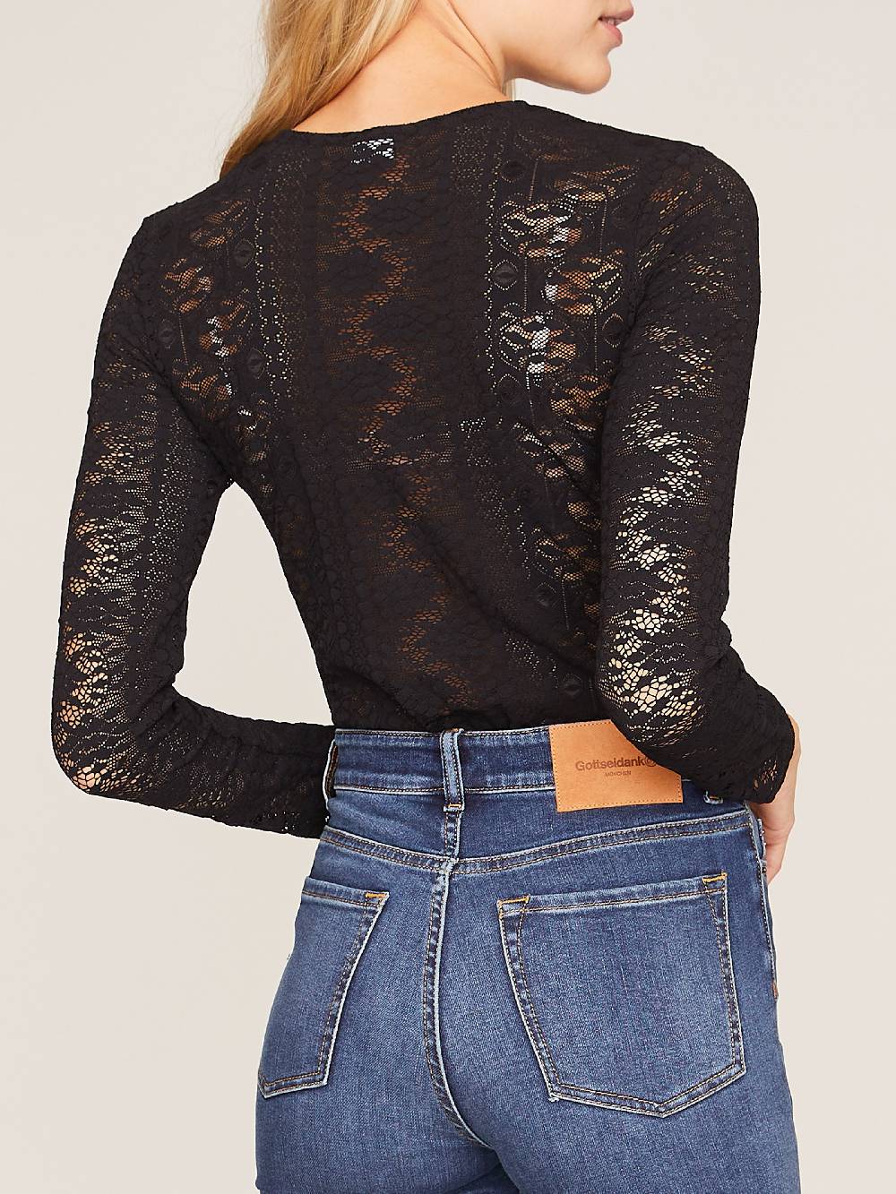 Limberry Trachtenbody Aus Schwarzer Spitze - ZISSI