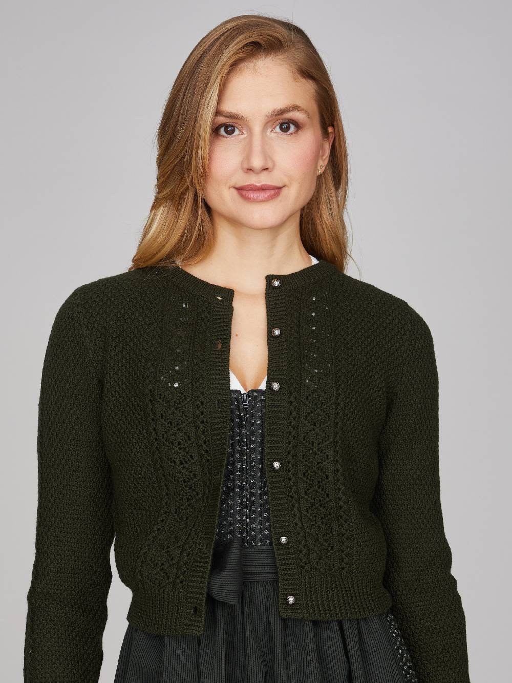 Limberry Waldgrüne Strickjacke - EVI