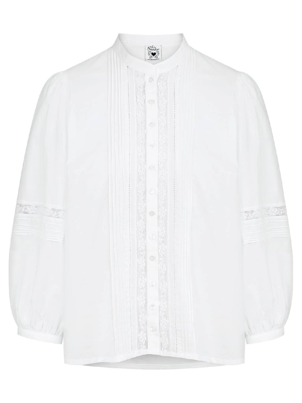 Limberry Weiße Bluse Mit Häkelspitze - HELGA