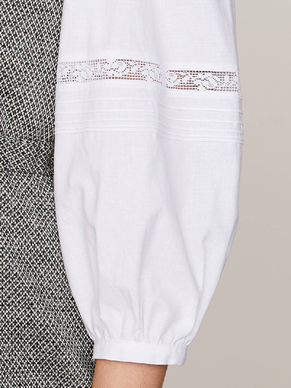 Limberry Weiße Bluse Mit Häkelspitze - HELGA