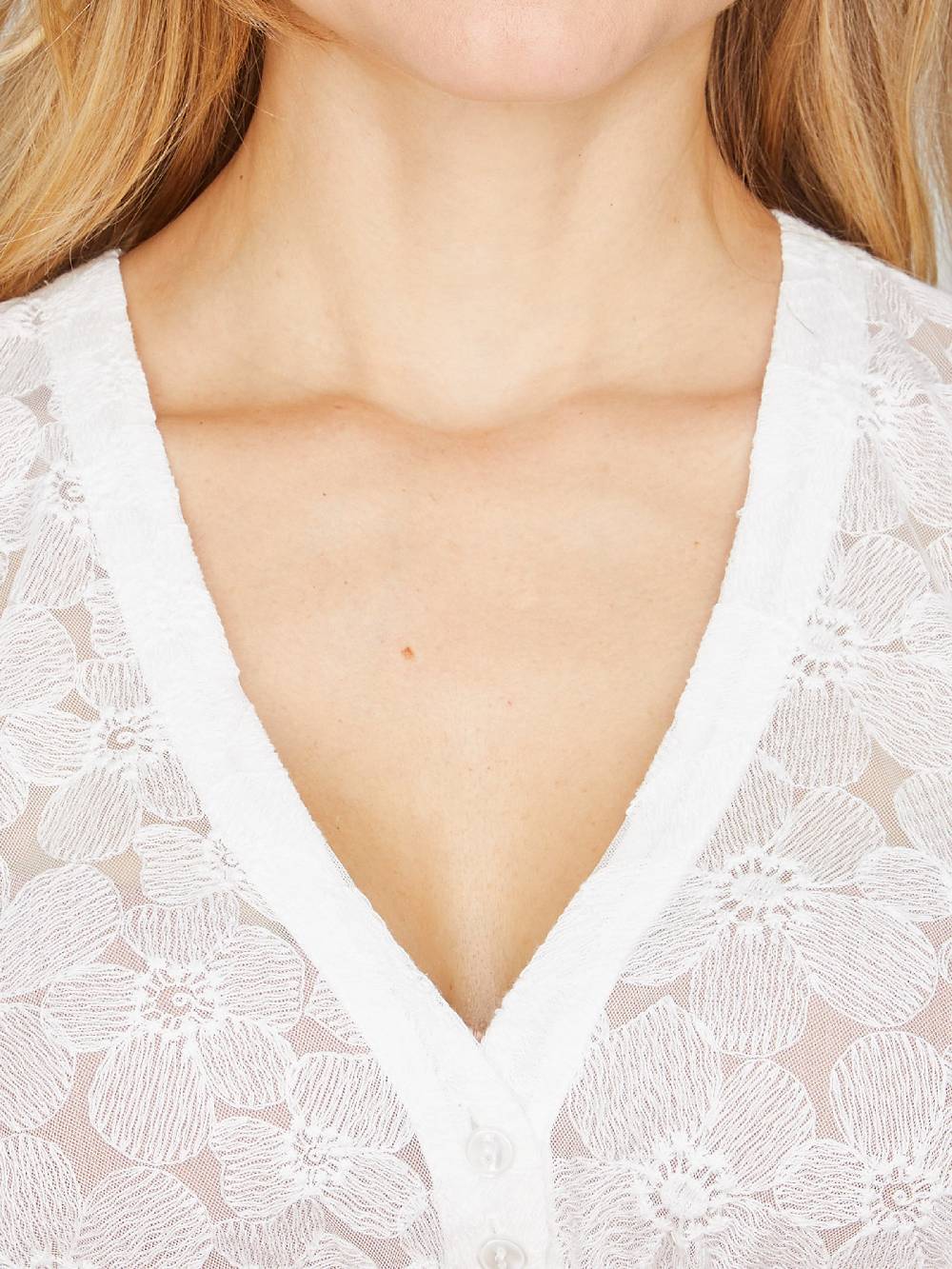 Limberry Weiße Dirndlbluse - LEONIE