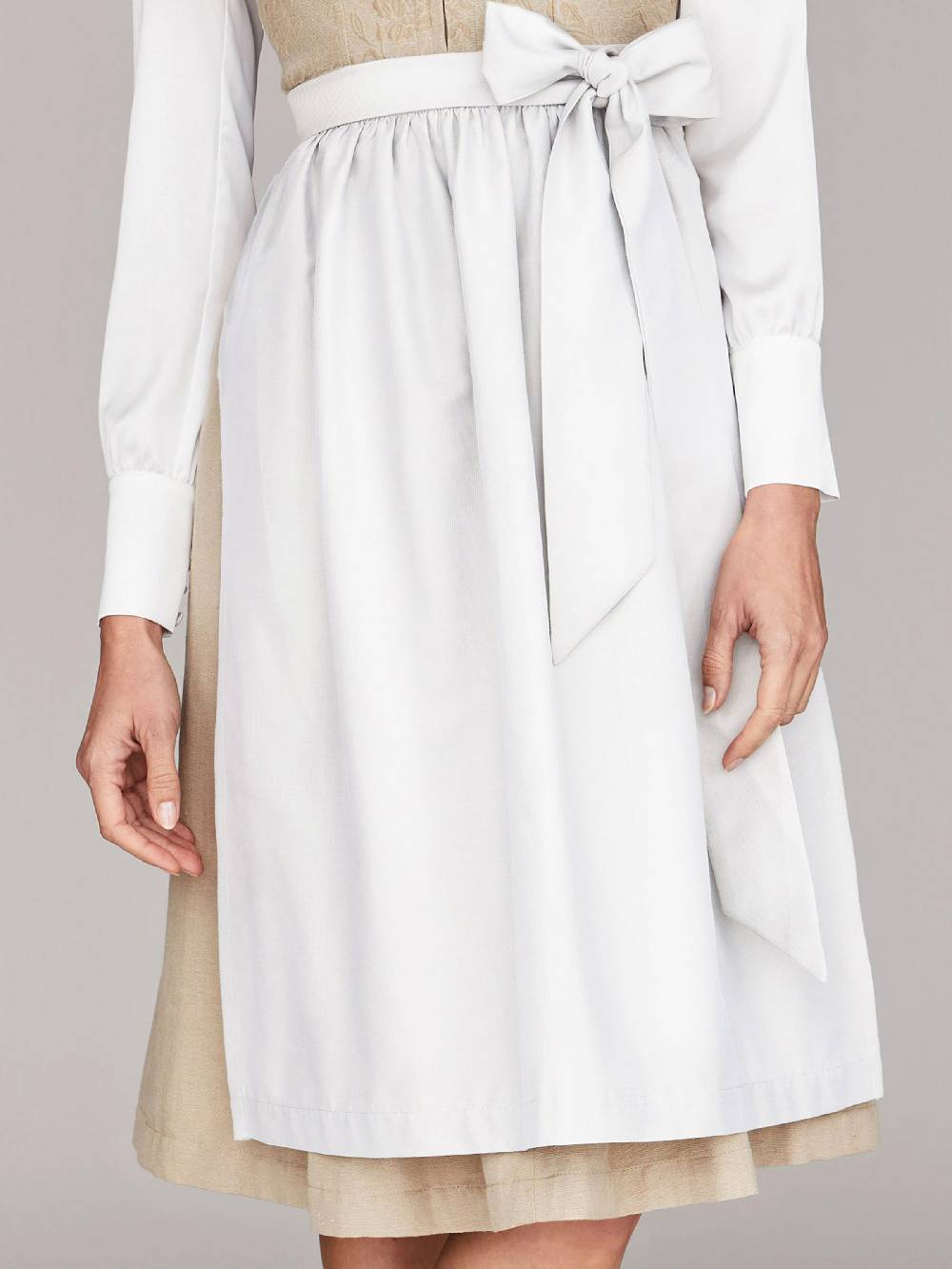 Limberry Weiße Einzelschürze - FRIEDA