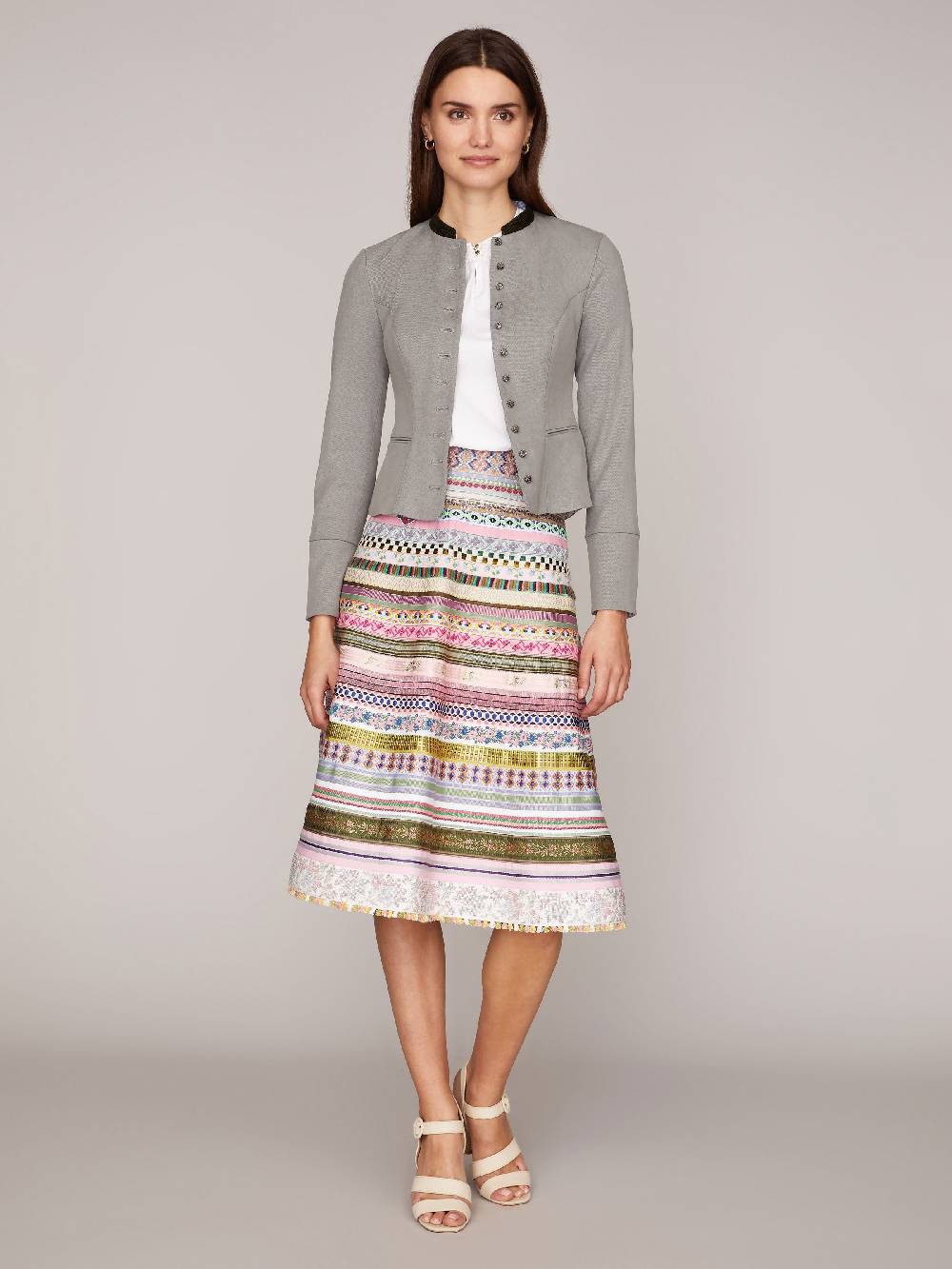 Limberry Weiße Kurzarm-Bluse - LIBERTY REINWEISS