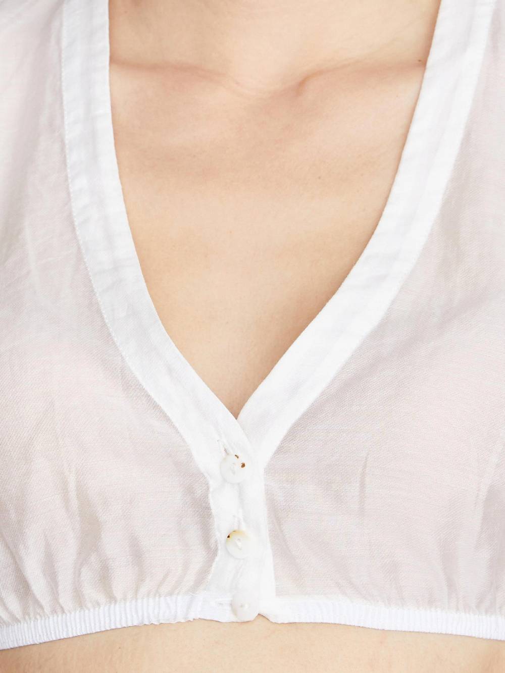 Limberry Weiße Kurzarm-Dirndlbluse - LIZ UNI