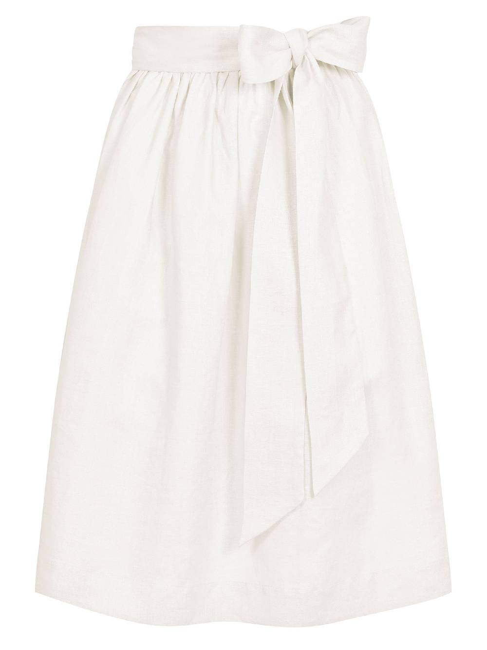 Limberry Weiße Leinenschürze - PAULA