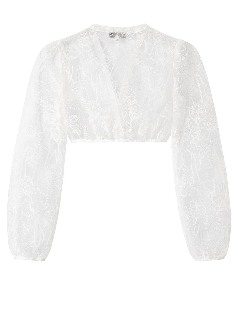 Limberry Weiße Spitzenbluse - LUNA BRIDAL FLOWER