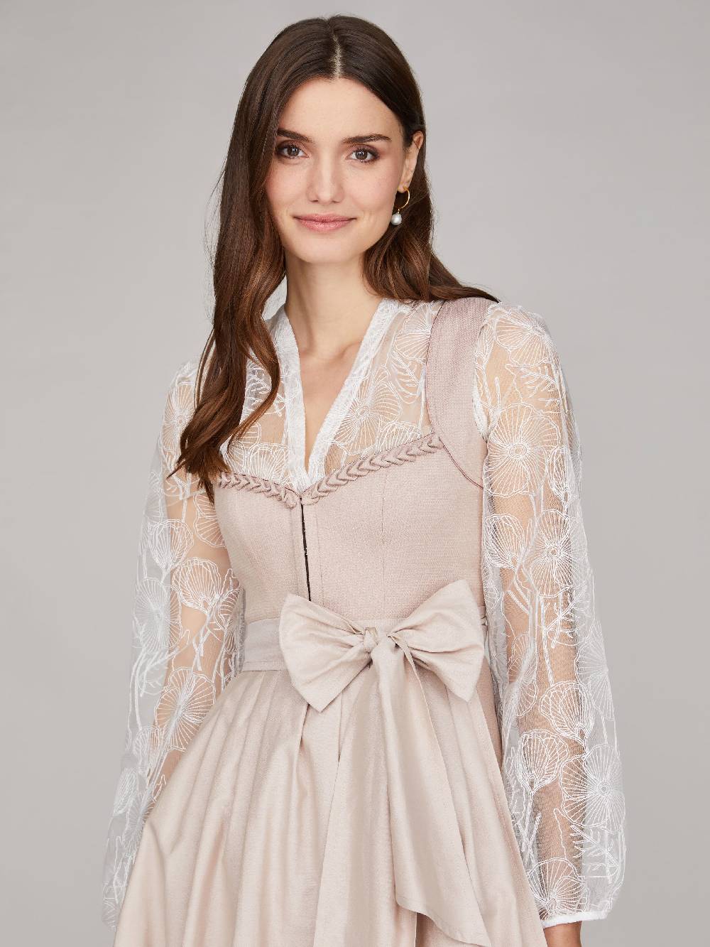 Limberry Weiße Spitzenbluse - LUNA BRIDAL FLOWER