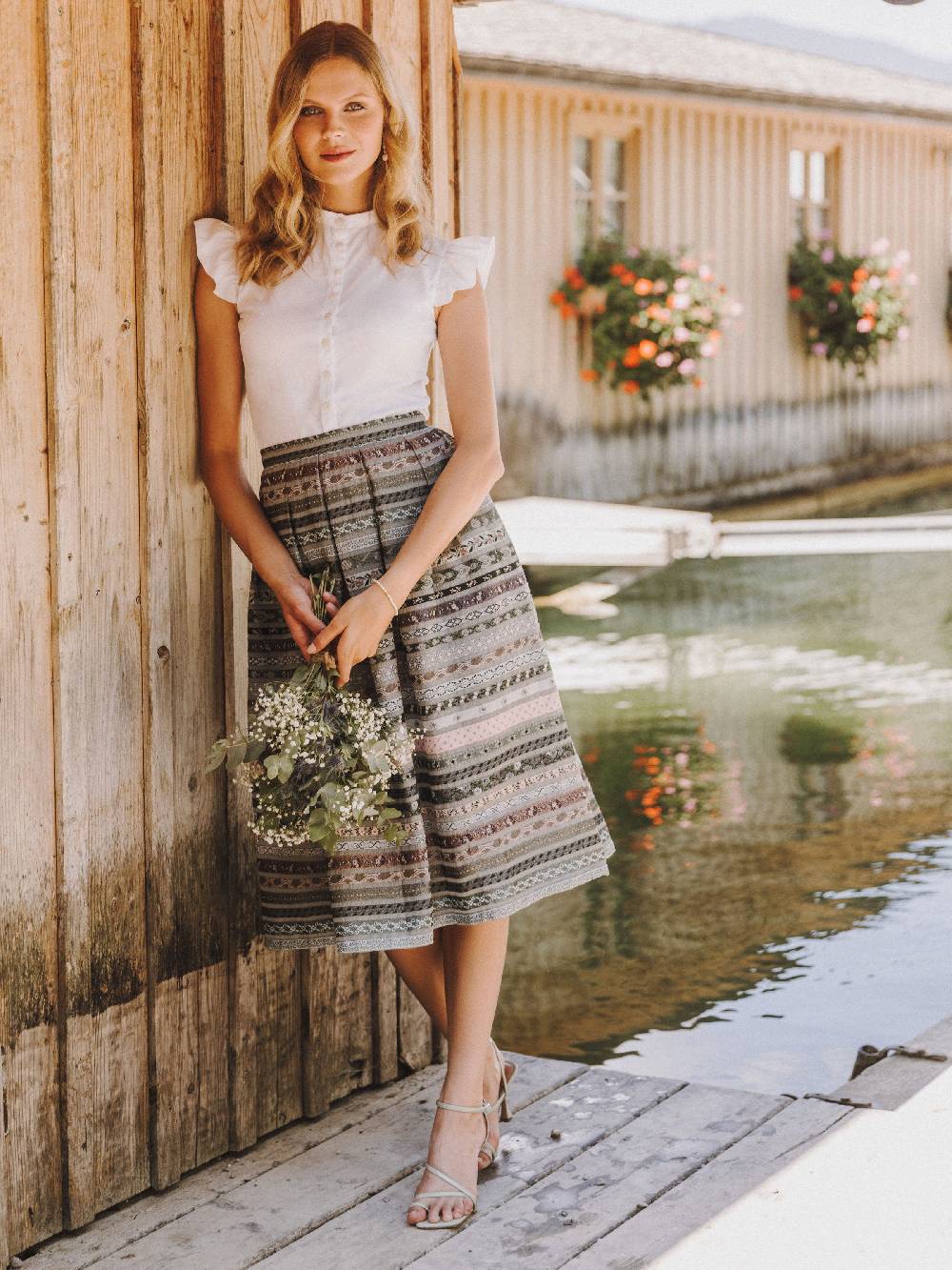 Limberry Weißer Body Mit Flügelärmeln - EVE