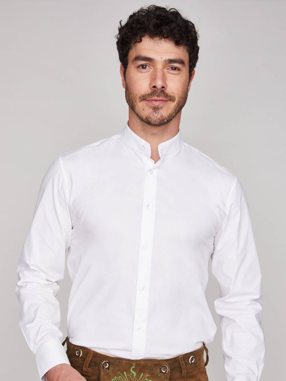 Limberry Weißes Stretch-Trachtenhemd - ANTON WEISS