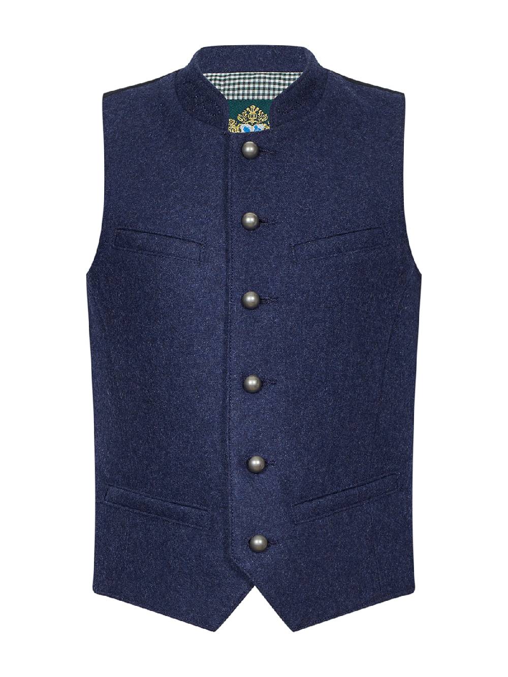 Limberry Marineblaue Kinderweste aus Schurwolle - MAXI MARINE