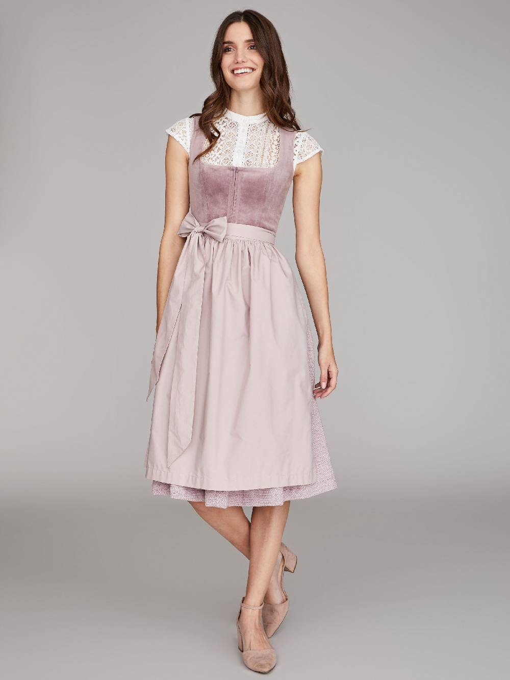 Limberry Mauvefarbenes Samtdirndl - RUTH MELLOW MAUVE