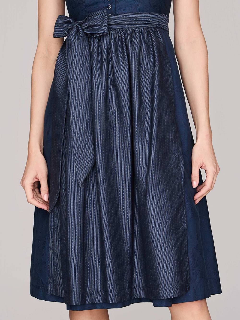 Limberry Mitternachtsblaues Dirndl Mit Knöpfen - FELICITY SEA STORM