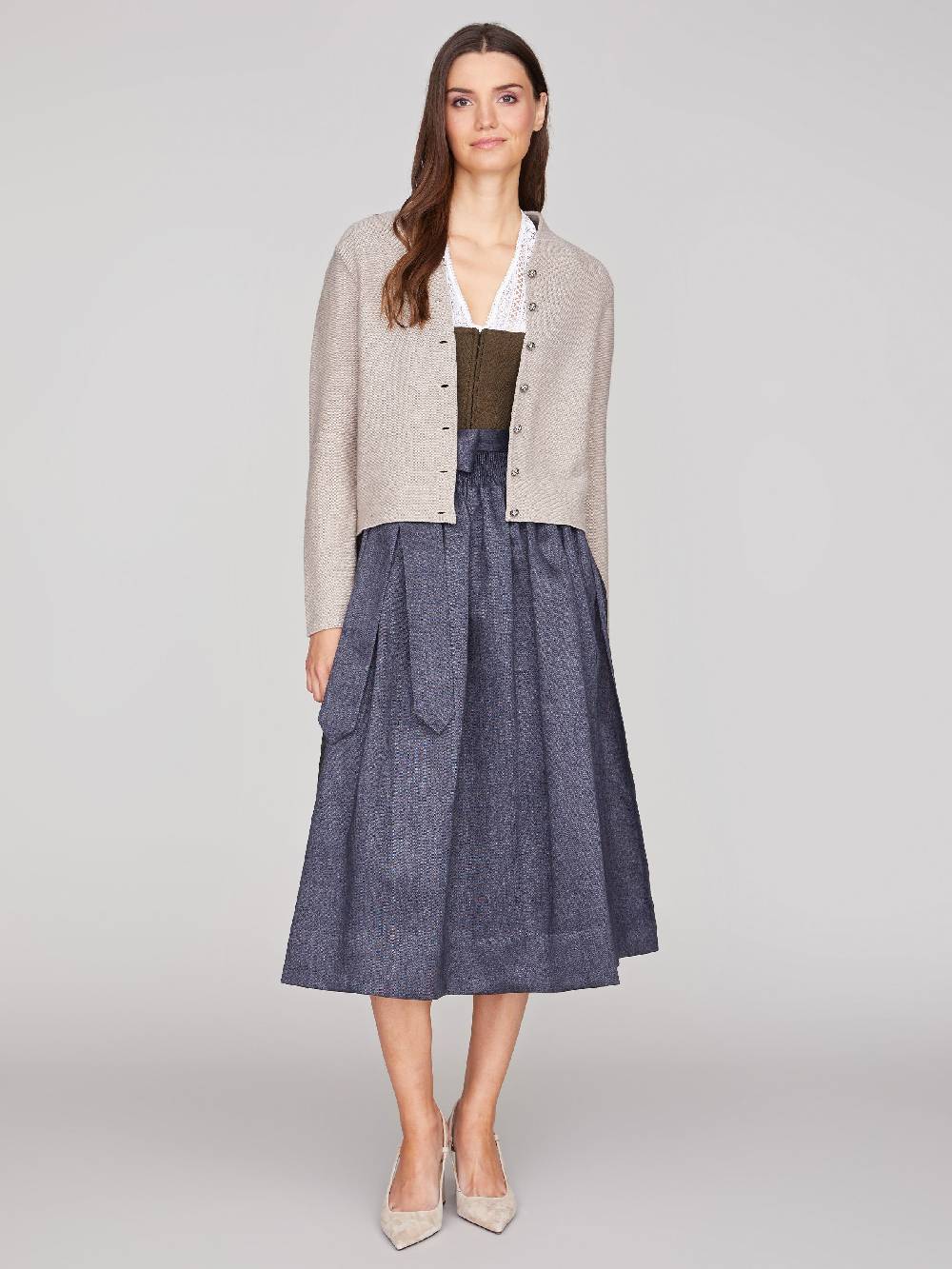 Limberry Olivfarbenes Dirndl - ANTONIA OLIV-ANTHRAZIT