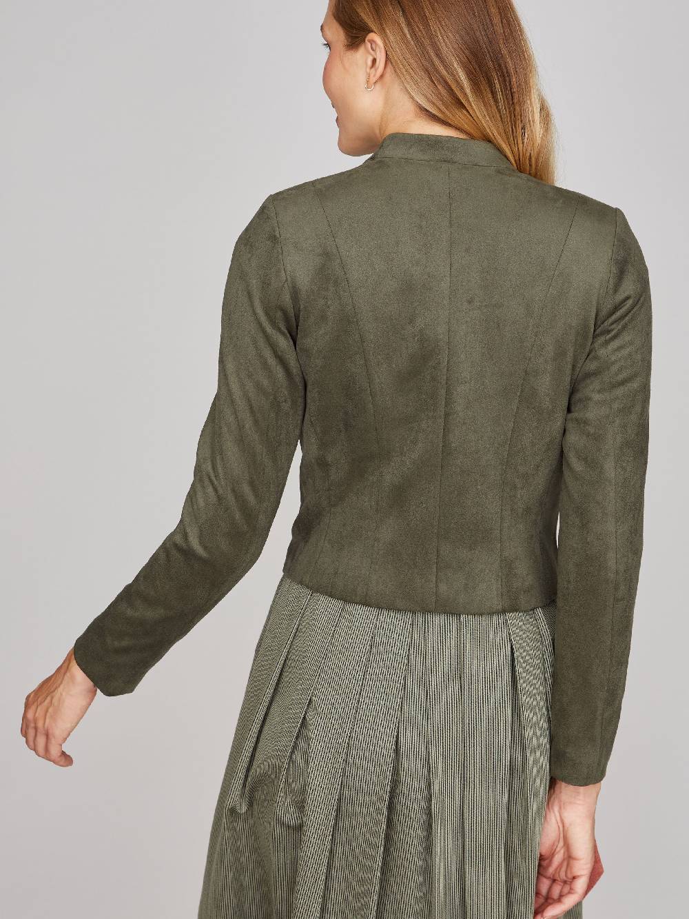 Limberry Olivgrüner Trachtenjanker Aus Velours - MADISON OLIV GREEN