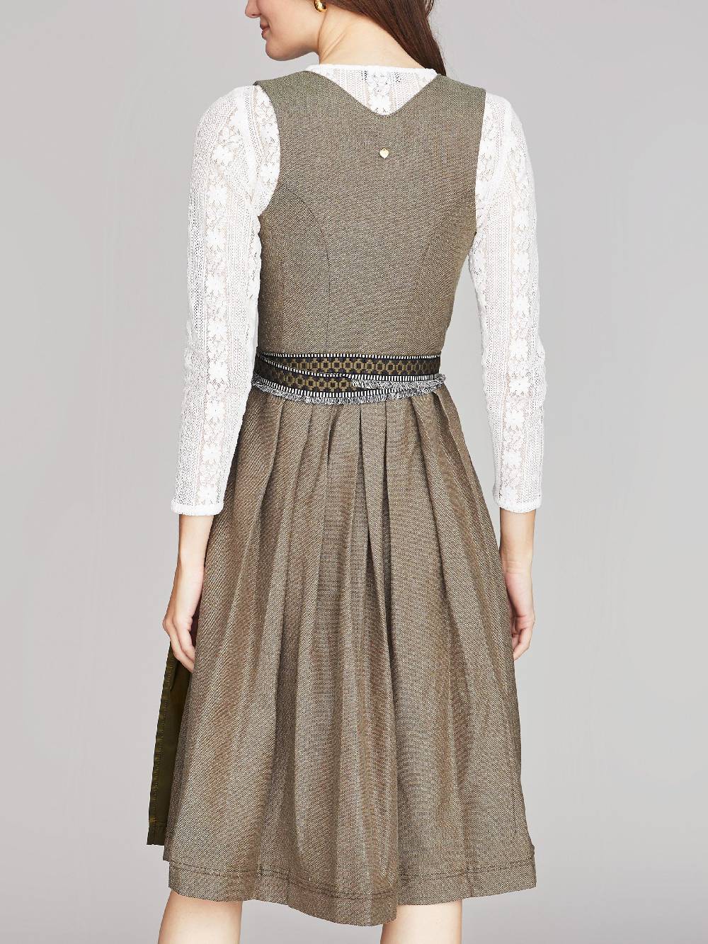 Limberry Olivgrünes Dirndl Mit Auffallendem Schürzenband - PALOMA OLIV