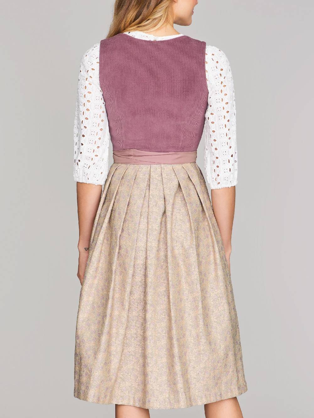 Limberry Pflaumen-farbenes Dirndl Mit Cord-Mieder - CAMILLE FADED PLUM