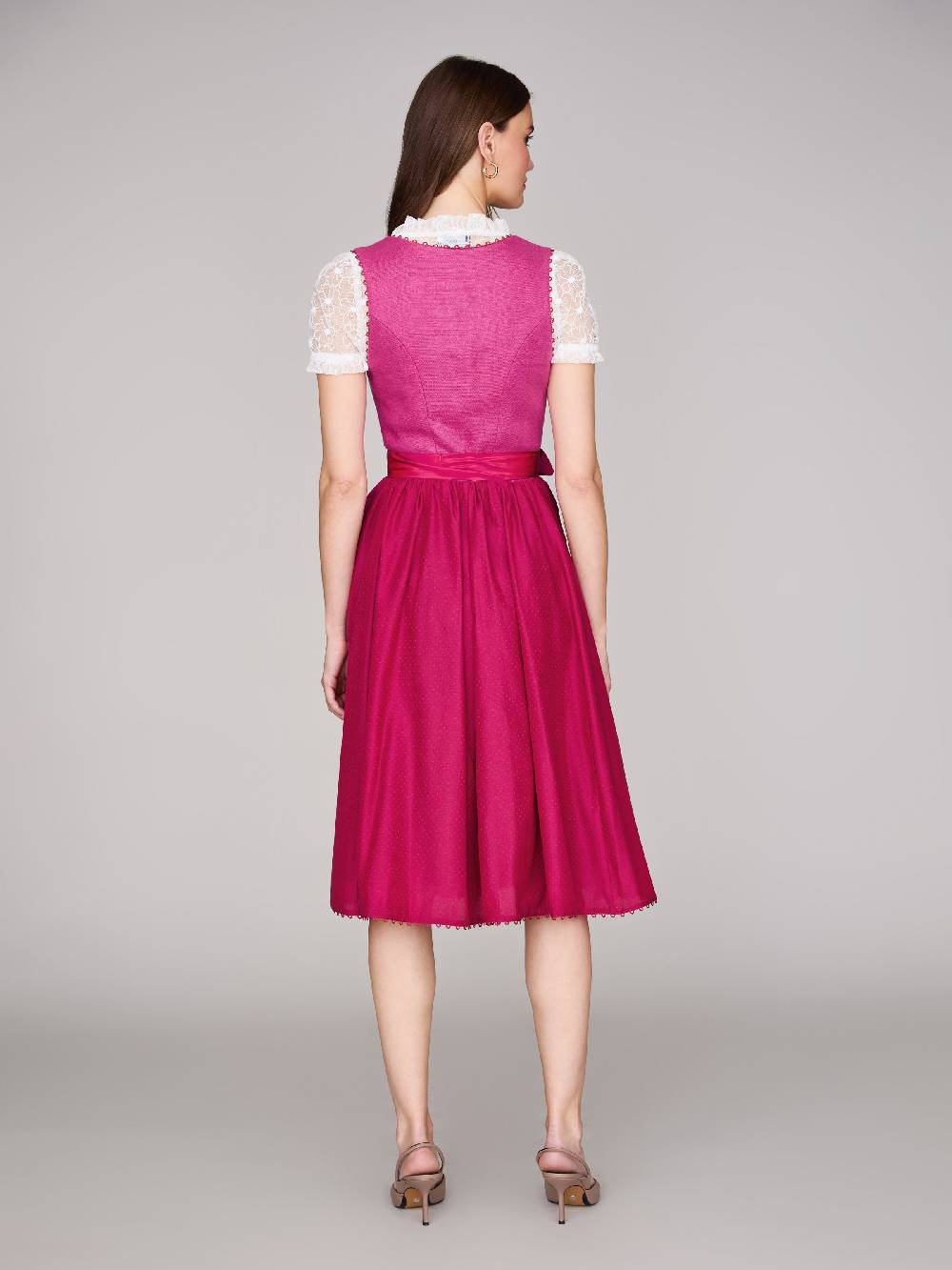 Limberry Pinkes Dirndl Mit Leinen-Mieder - MÜNCHEN PINK