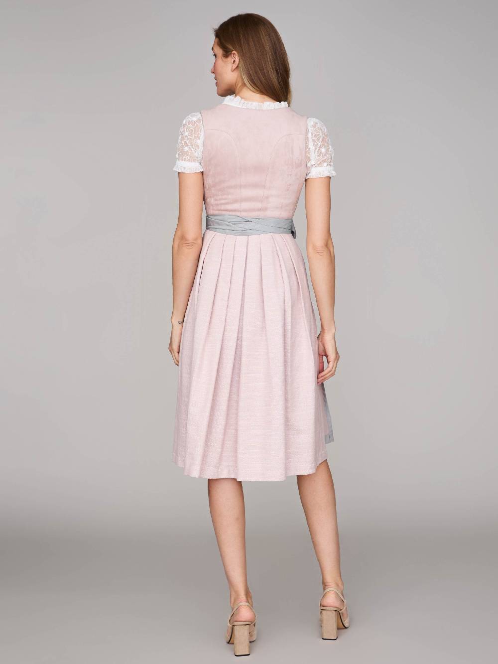 Limberry Rosé-farbenes Dirndl Mit Velours-Mieder - ISOBEL VINTAGE ROSE