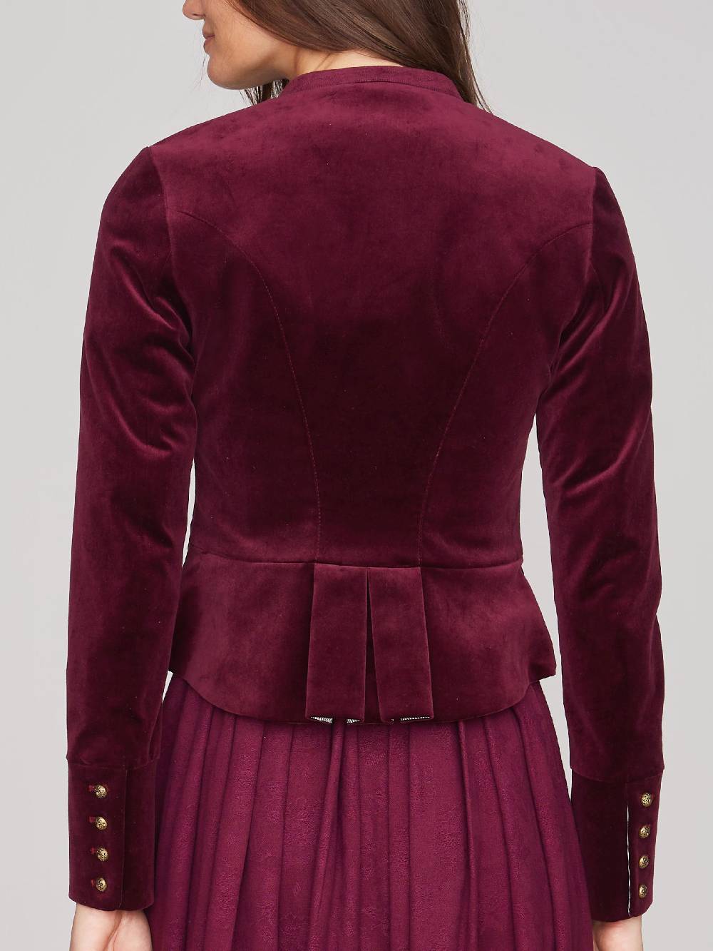 Limberry Rubinroter Trachtenjanker Aus Samt - BARBARA RUBIN