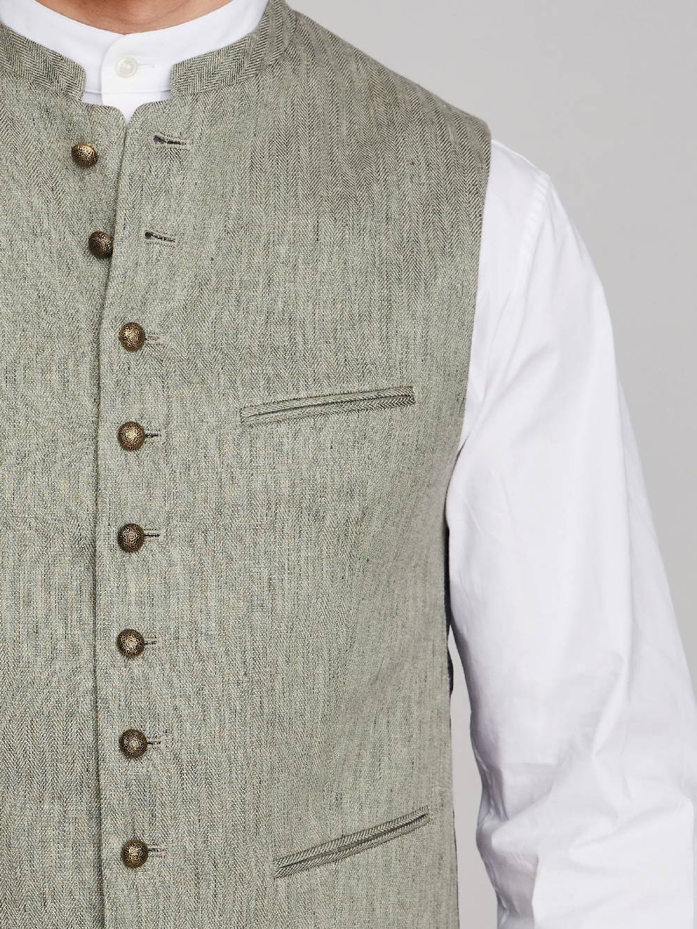 Limberry Salbeigrüne Trachtenweste - KONSTANTIN SALBEIGRÜN