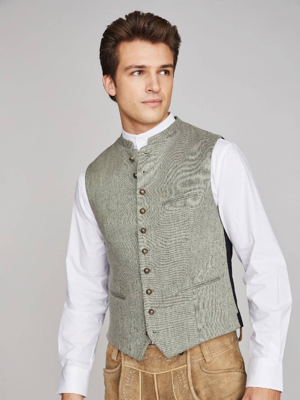 Limberry Salbeigrüne Trachtenweste - KONSTANTIN SALBEIGRÜN