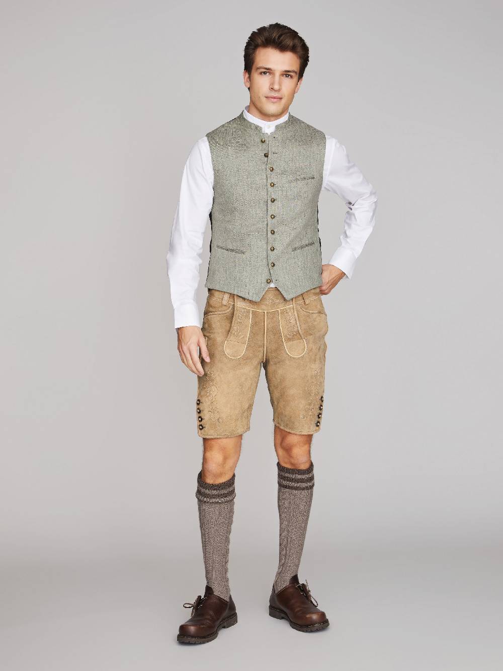 Limberry Salbeigrüne Trachtenweste - KONSTANTIN SALBEIGRÜN
