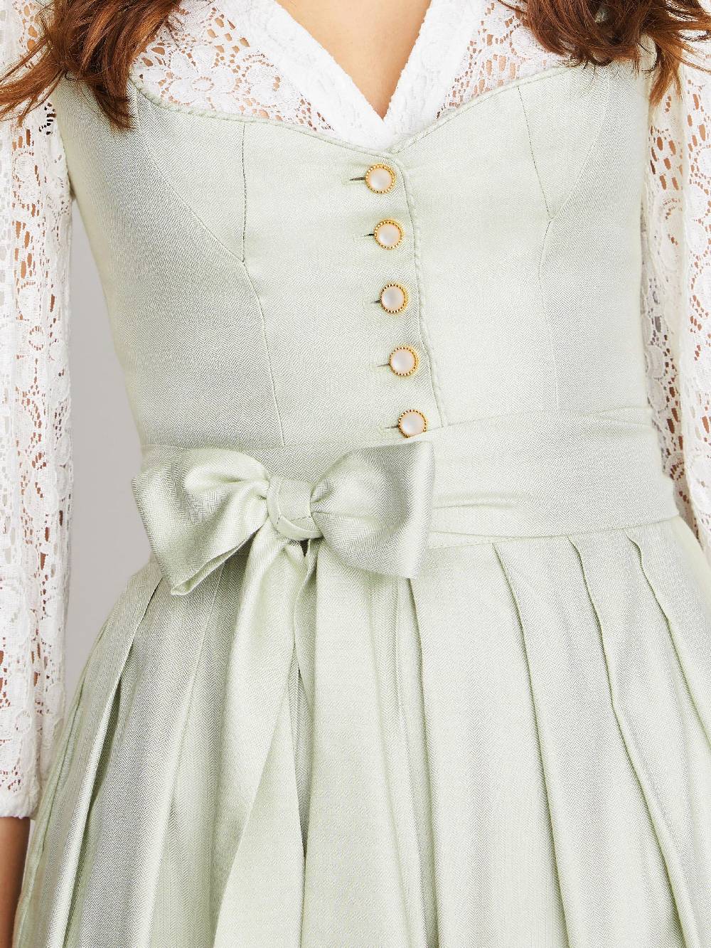 Limberry Salbeigrünes Dirndl Im Monochrome-Look - LUNA SALBEI