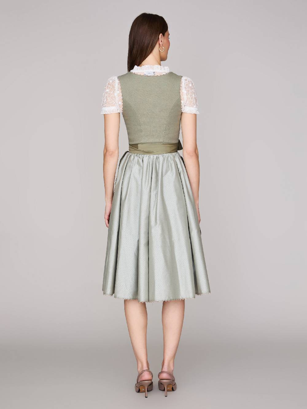 Limberry Salbeigrünes Dirndl Mit Leinen-Mieder - MÜNCHEN SALBEI