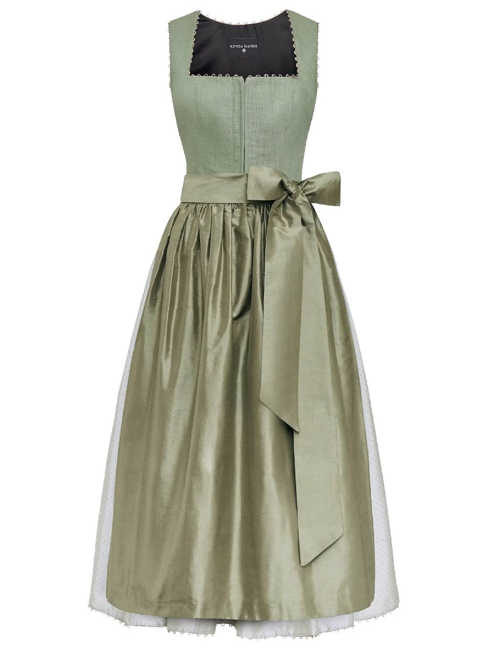 Limberry Salbeigrünes Dirndl Mit Leinen-Mieder - MÜNCHEN SALBEI