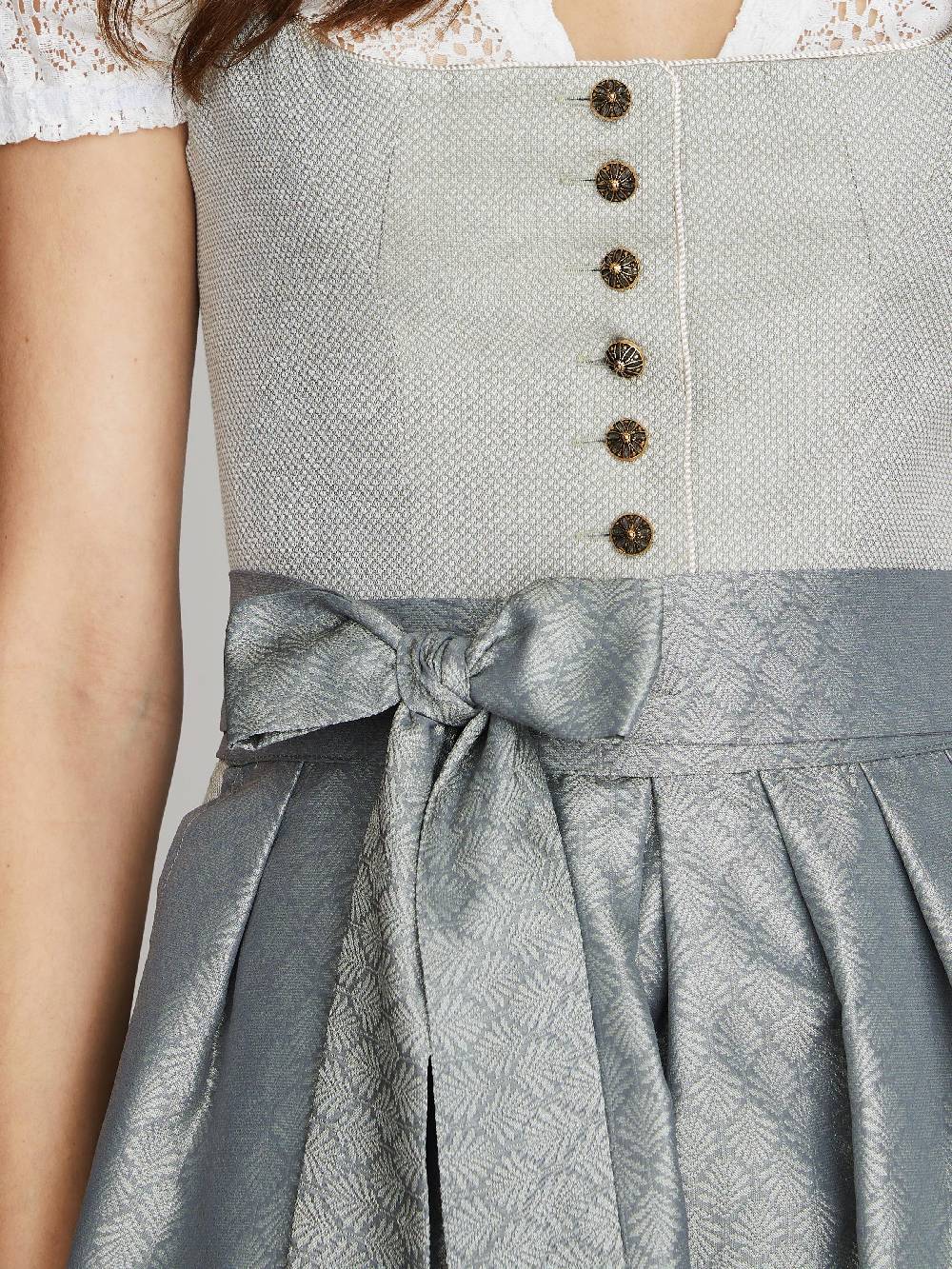 Limberry Salbeigrünes Dirndl Mit Strukturiertem Mieder - CARMEN SALBEI