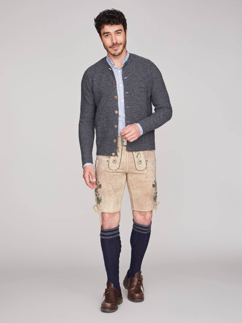 Limberry Schlamm-farbene Ziegenlederhose - LX9666 SCHLAMM