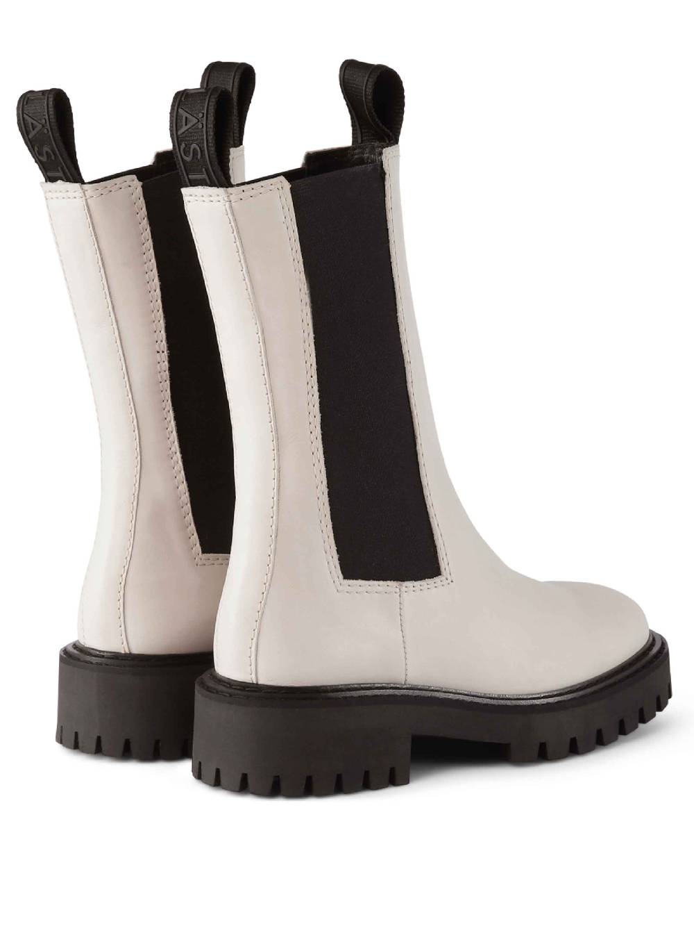 Limberry Schwarz-weißer Chelsea-Boot Mit Plateau - ANGIE