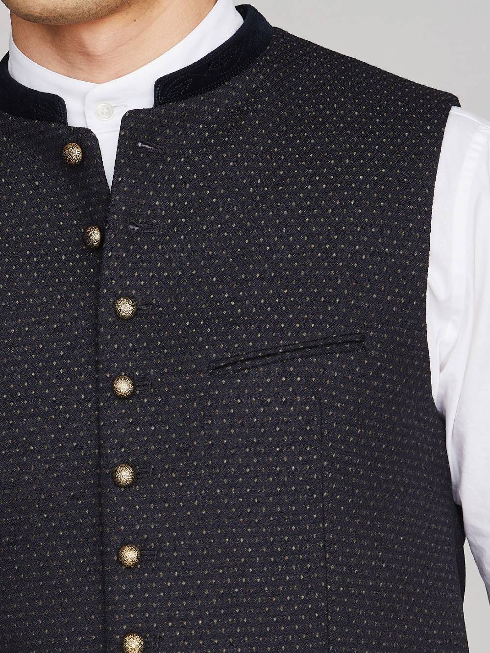 Limberry Schwarzblaue Trachtenweste - KONSTANTIN SCHWARZBLAU