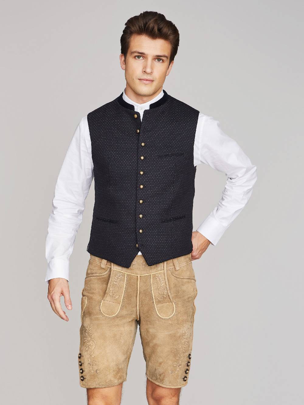 Limberry Schwarzblaue Trachtenweste - KONSTANTIN SCHWARZBLAU