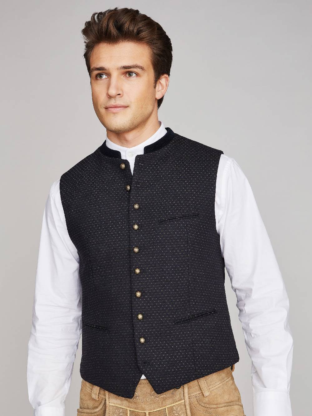 Limberry Schwarzblaue Trachtenweste - KONSTANTIN SCHWARZBLAU