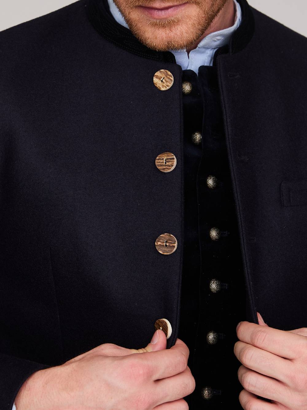 Limberry Schwarzblauer Trachtenjanker - HELMUT SCHWARZBLAU