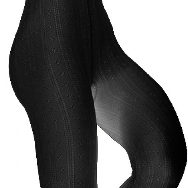 Limberry Schwarze Strickstrumpfhose Im Trachten-Look - L2064-01