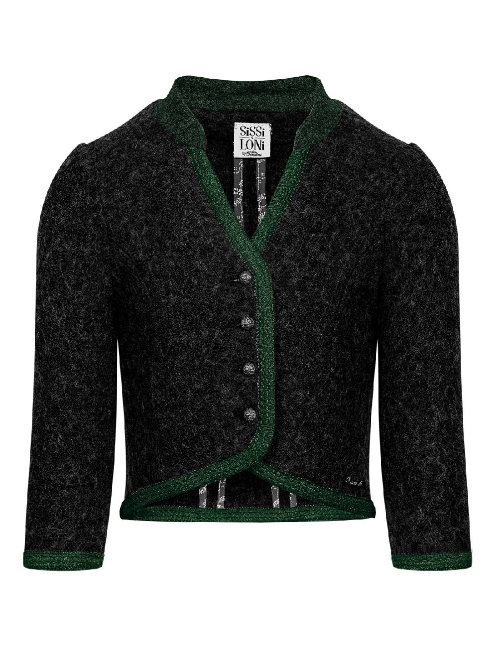 Limberry Schwarzer Walkjanker für Kinder - GERDI SCHWARZ