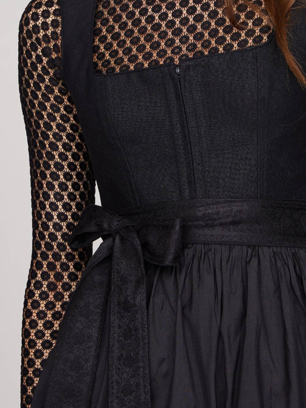 Limberry Schwarzes Dirndl Mit Leinen-Mieder - VICKY HEILER X LIMBERRY