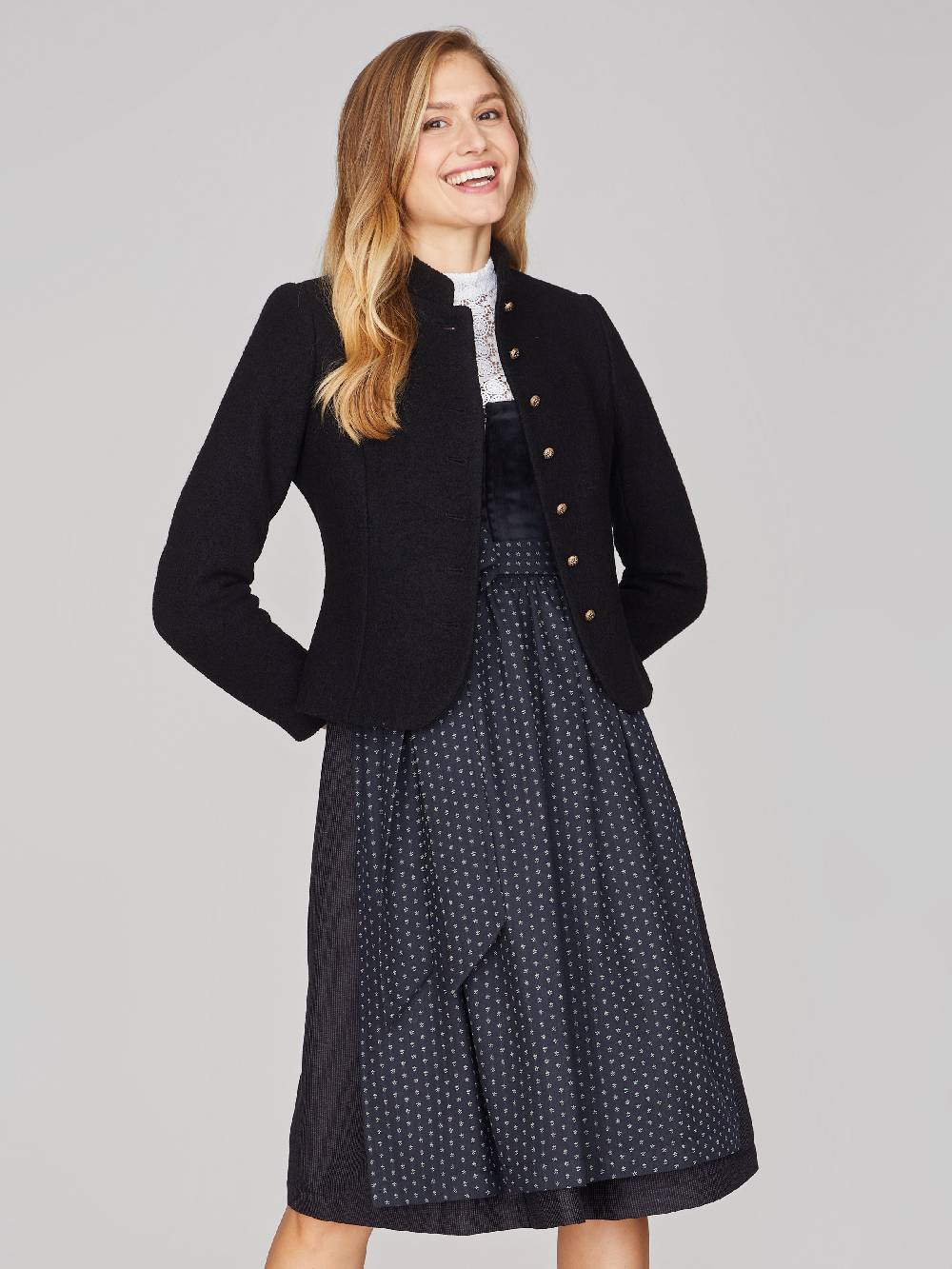 Limberry Schwarzes Dirndl Mit Samt-Mieder - LAYLA BLACK