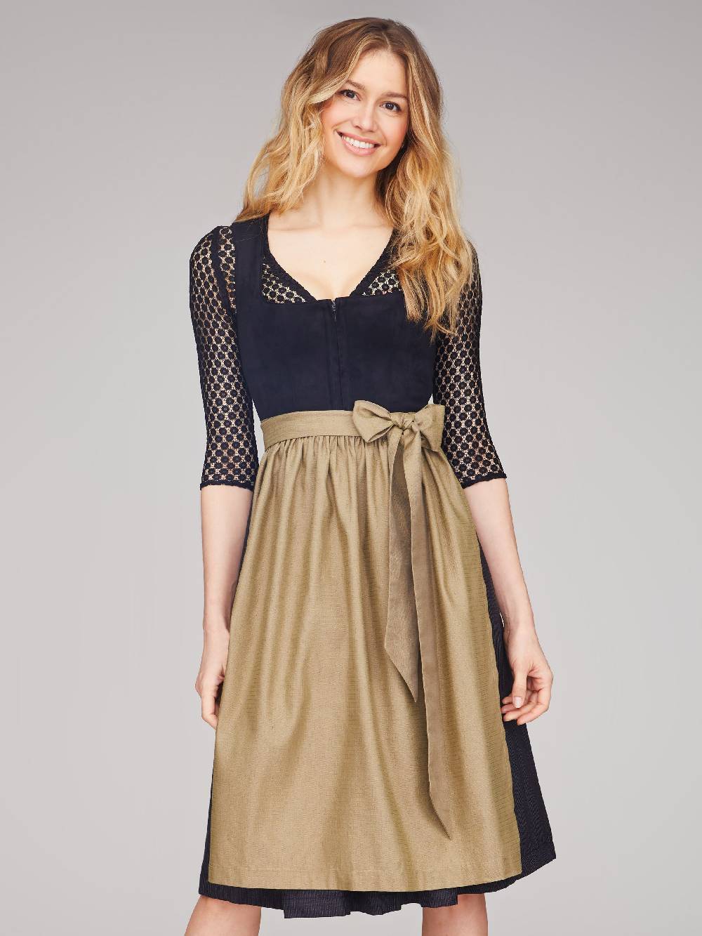 Limberry Schwarzes Dirndl Mit Samt-Mieder - LAYLA BLACK