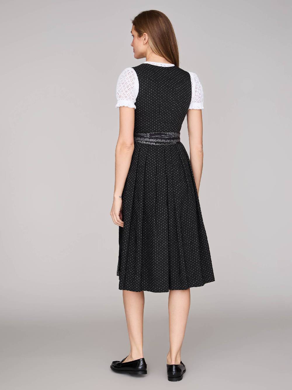 Limberry Schwarzes Dirndl Mit Streublumen - VERA BLACK