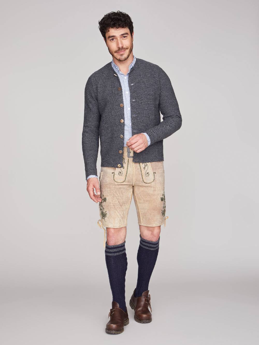 Limberry Strickjacke In Ashphalt-Grau - ALOISIUS ASPHALT