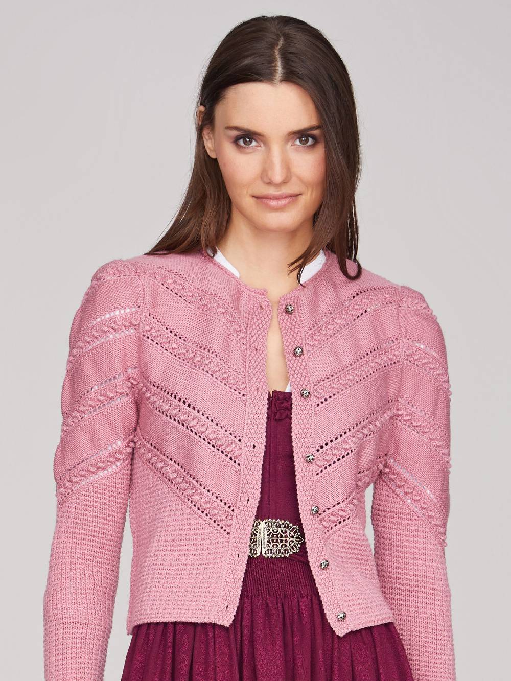 Limberry Strickjacke in Nelkenrosa - OPHELIA NELKENROSA