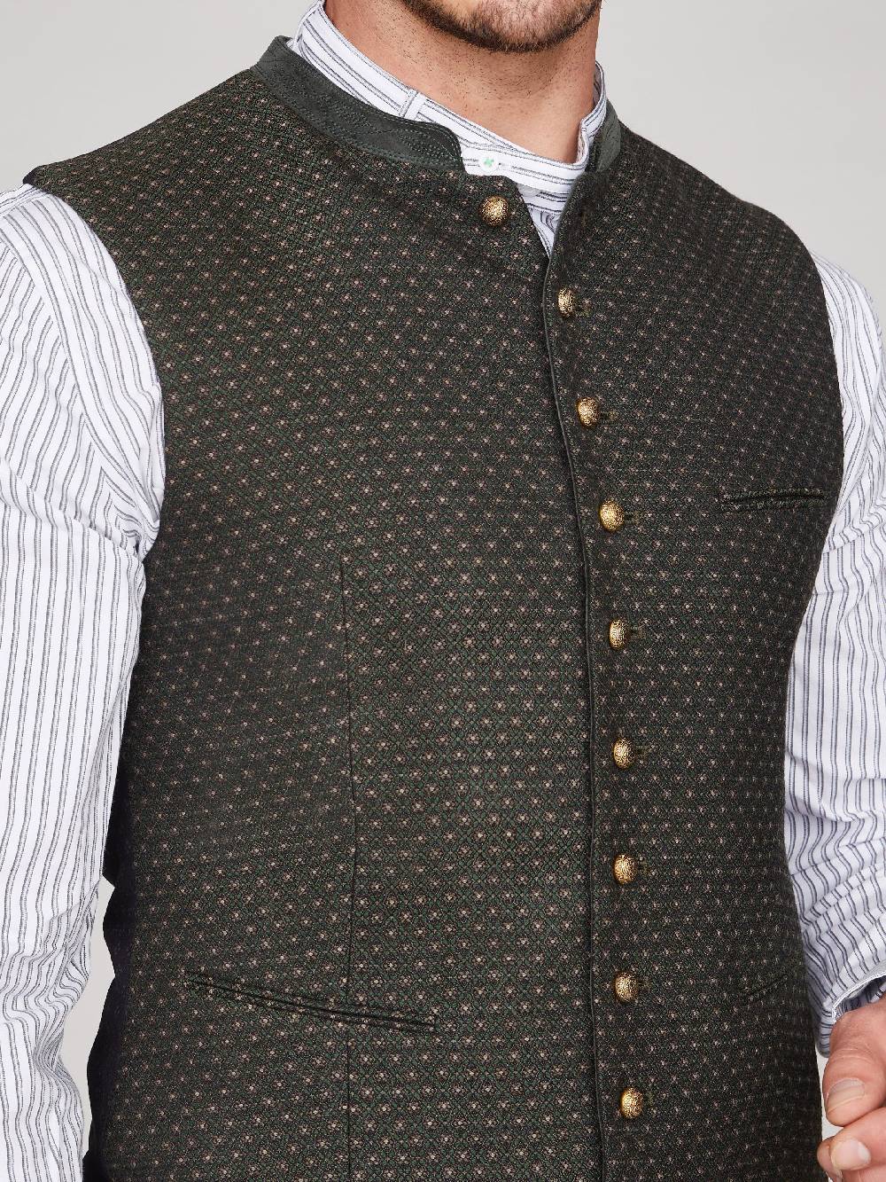 Limberry Tannengrüne Trachtenweste - KONSTANTIN TANNE