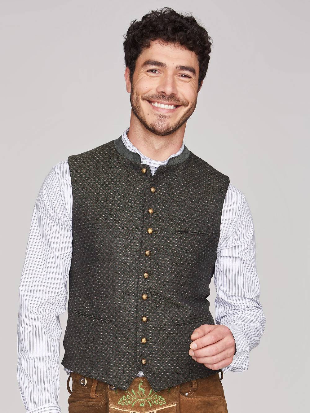 Limberry Tannengrüne Trachtenweste - KONSTANTIN TANNE