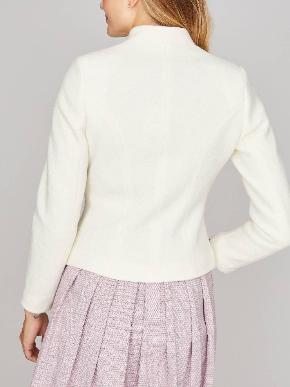 Limberry Trachtenjanker In Ecrue Mit Goldenen Knöpfen - RILEY ECRU