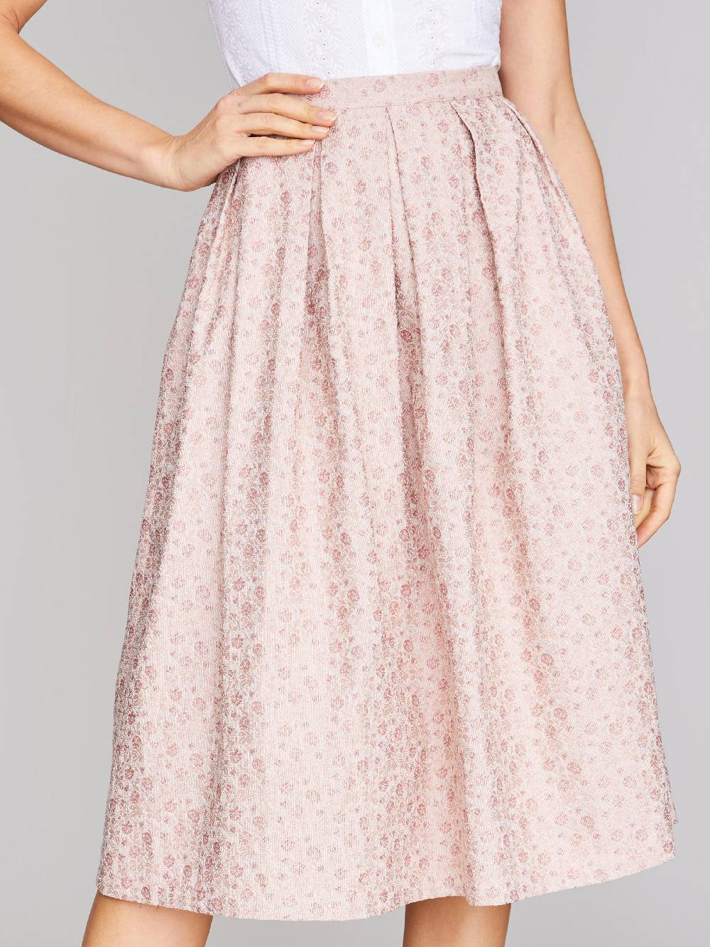 Limberry Trachtenrock in Rosa mit Blumenmuster - BLAIR DUSTY ROSE