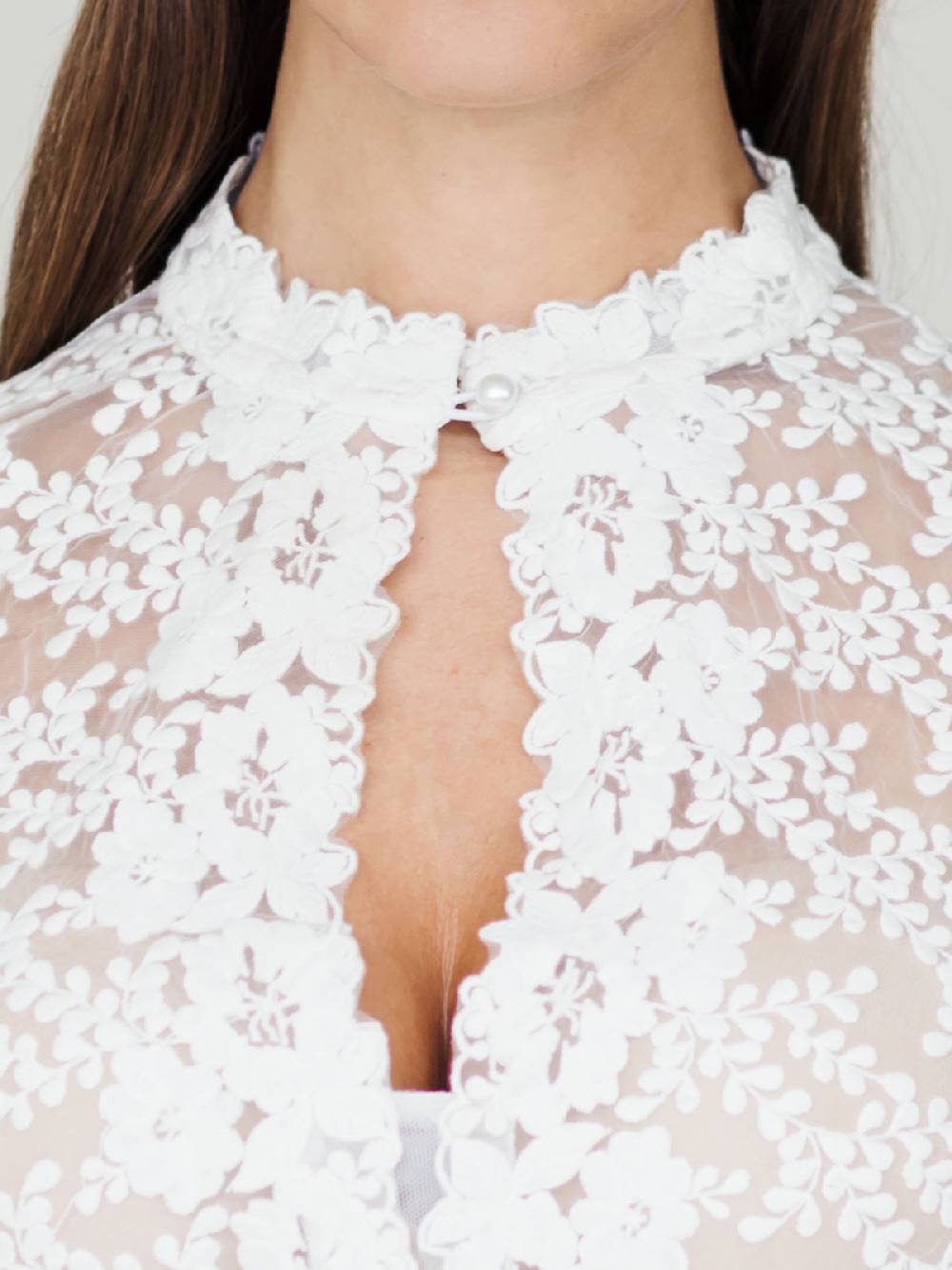 Limberry Weiße Dirndlbluse Esther Mit Flügelarm - ESTHER